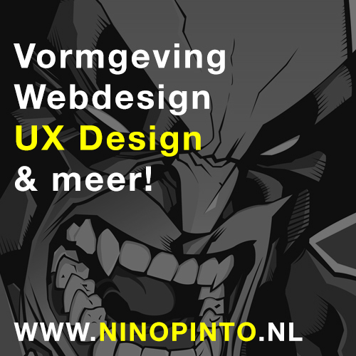 Alle vormgeving, webdesign en UX Design vind je bij Nino Pinto Design 